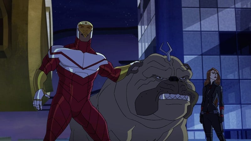 This is what Lockjaw, the giant bulldog from Marvel's Inhumans, looks