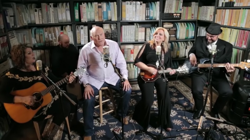 Terry Bradshaw and The Isaacs have been nominated for a Gospel Grammy. Pic credit: Paste/YouTube