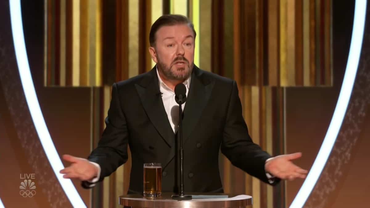 Ricky Gervais' Golden Globes opening monologue takes aim at Hollywood ...