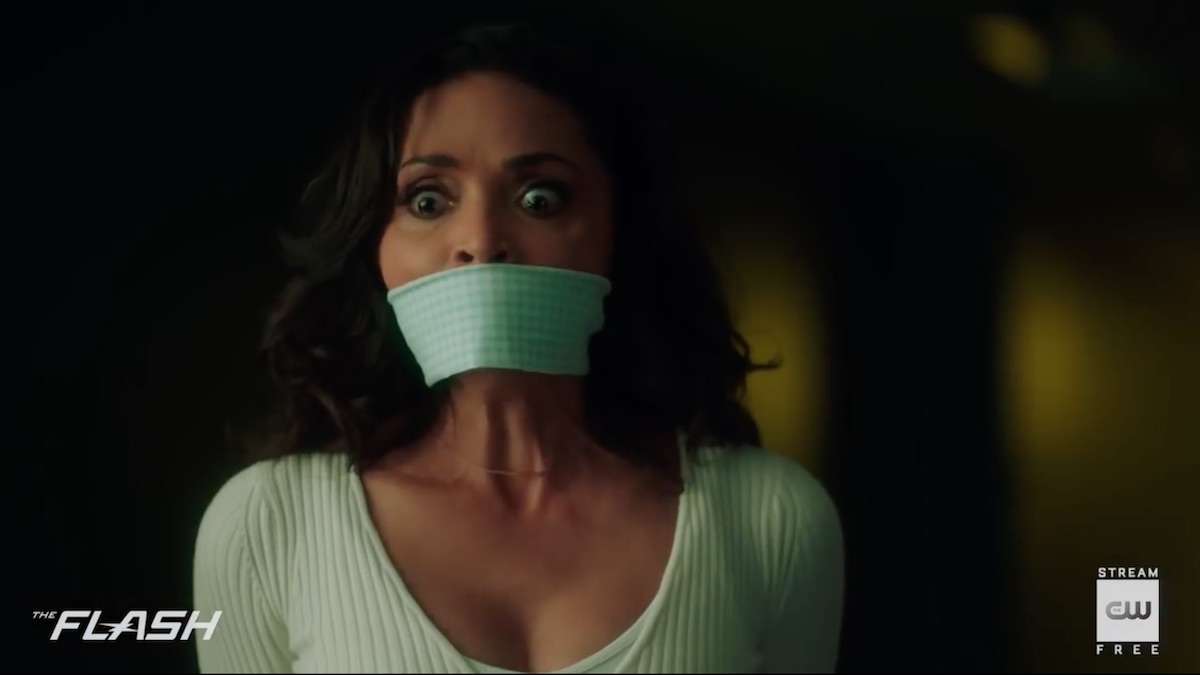 Cecile (Danielle Nicolet) gets captured on The Flash. Pic credit: The CW