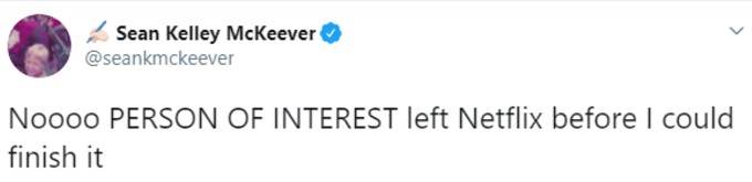 person of interest leaving netflix