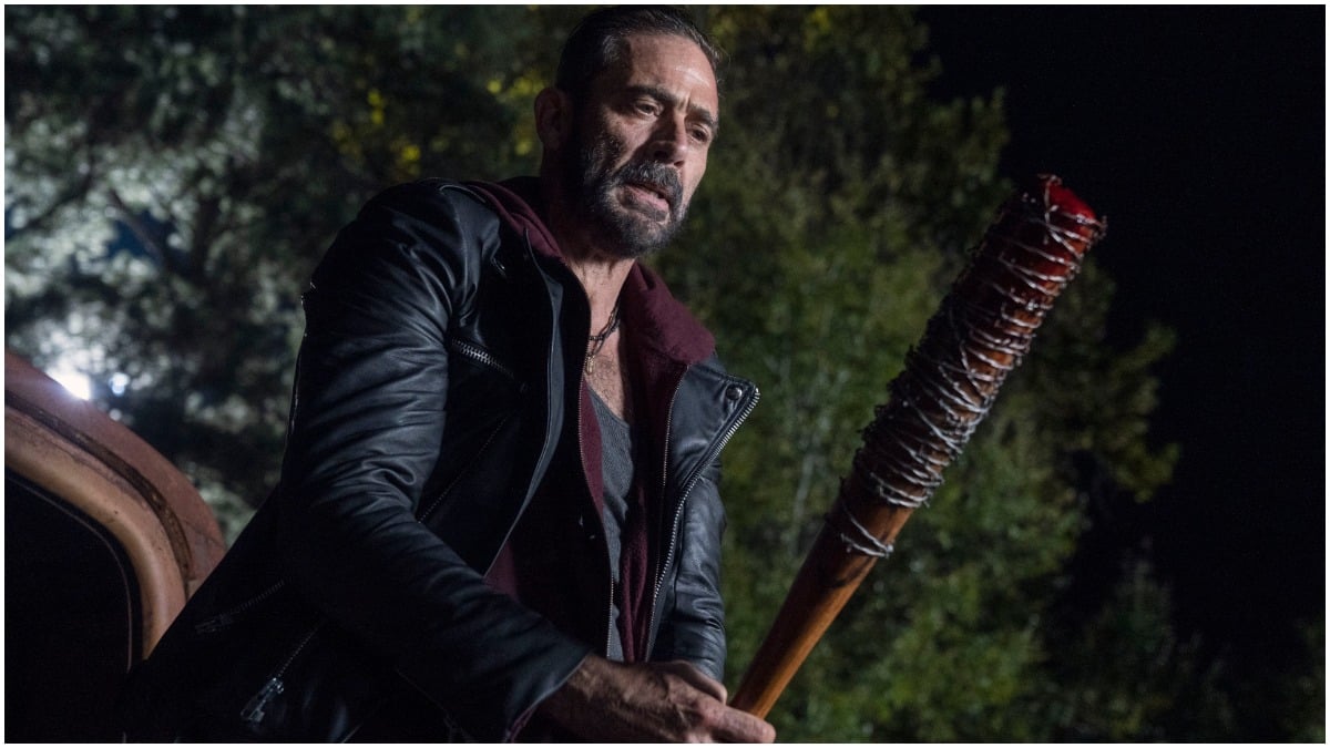 Jeffrey Dean Morgan stars as Negan, as seen in Episode 22 of AMC's The Walking Dead