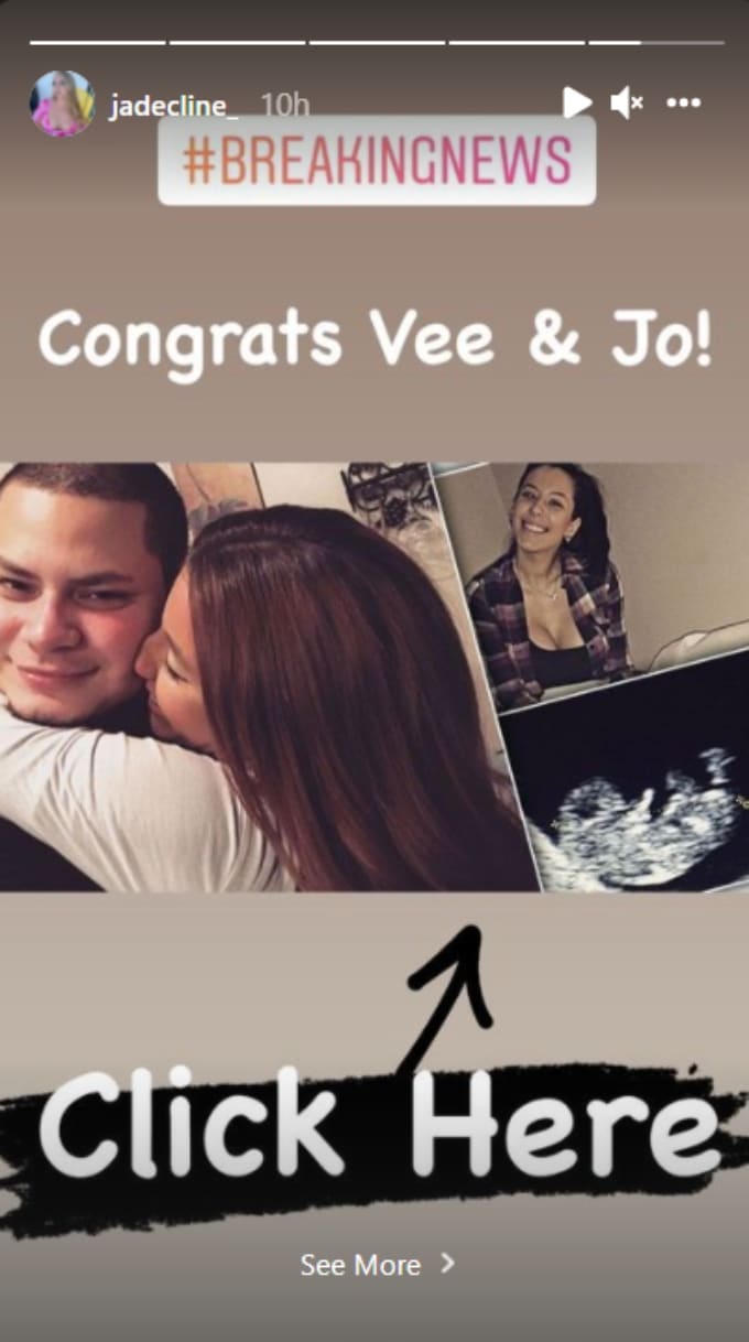 Teen Mom 2 Vee Rivera Addresses Pregnancy Rumors Husband Jo Makes Rare Appearance