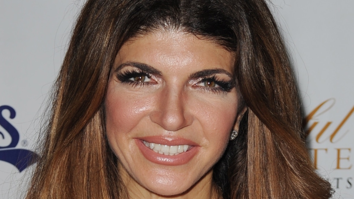 RHONJ star Teresa Giudice looking pretty in pink.