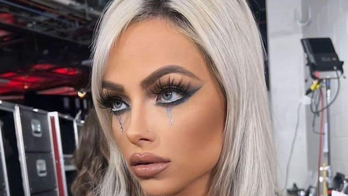 wwe superstar liv morgan appears backstage for selfie