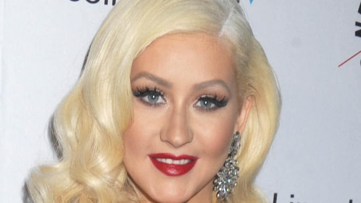 Christina Aguilera Flaunts Curves In Braless Dirrty Lingerie Two