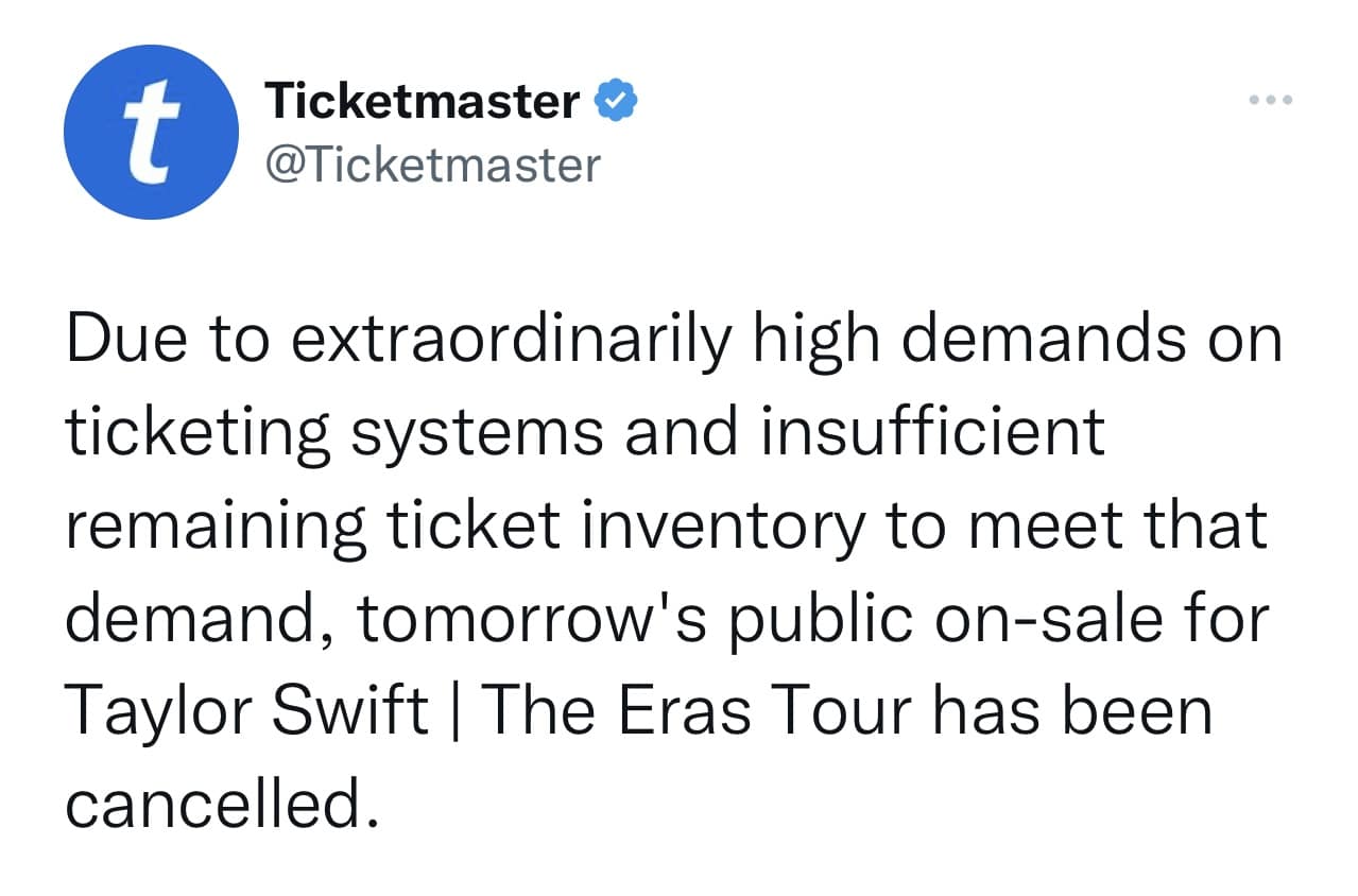 Ticketmaster overloads leaving Swift's fans frustrated – The Knight Times