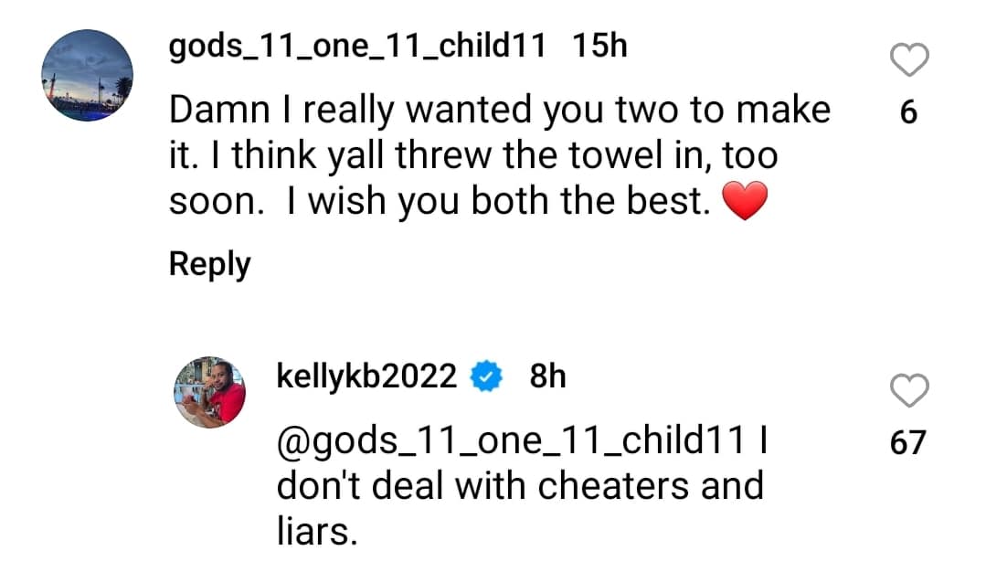kelly brown called molly hopkins a cheater and a liar on instagram