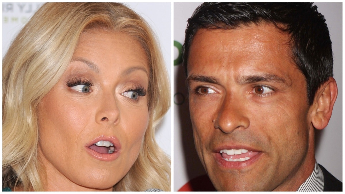 Kelly Ripa and Mark Consuelos at different events.
