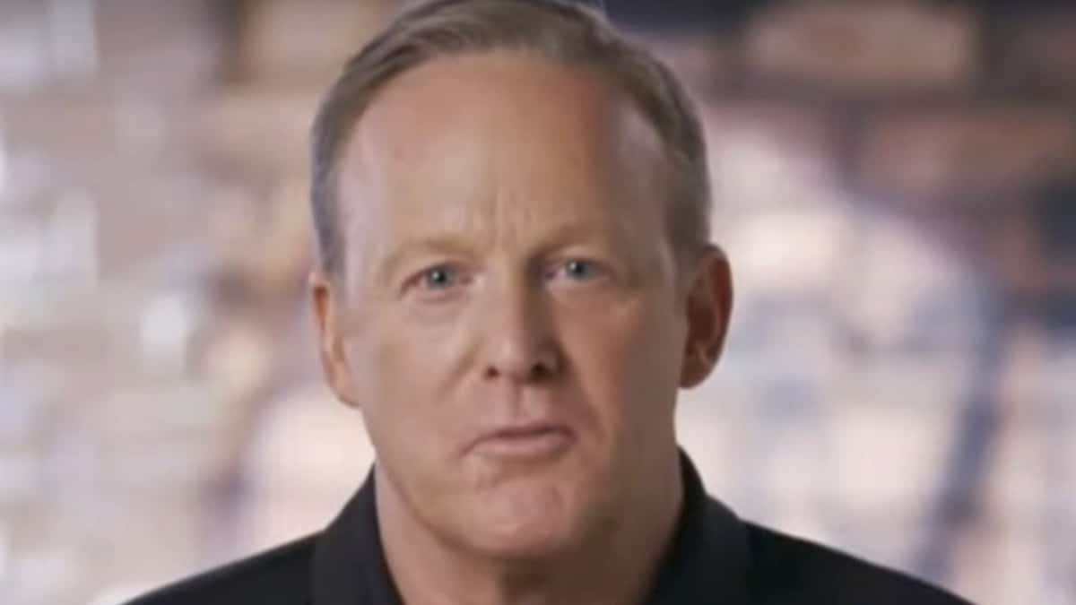 Sean Spicer in a Dancing With the Stars confessional