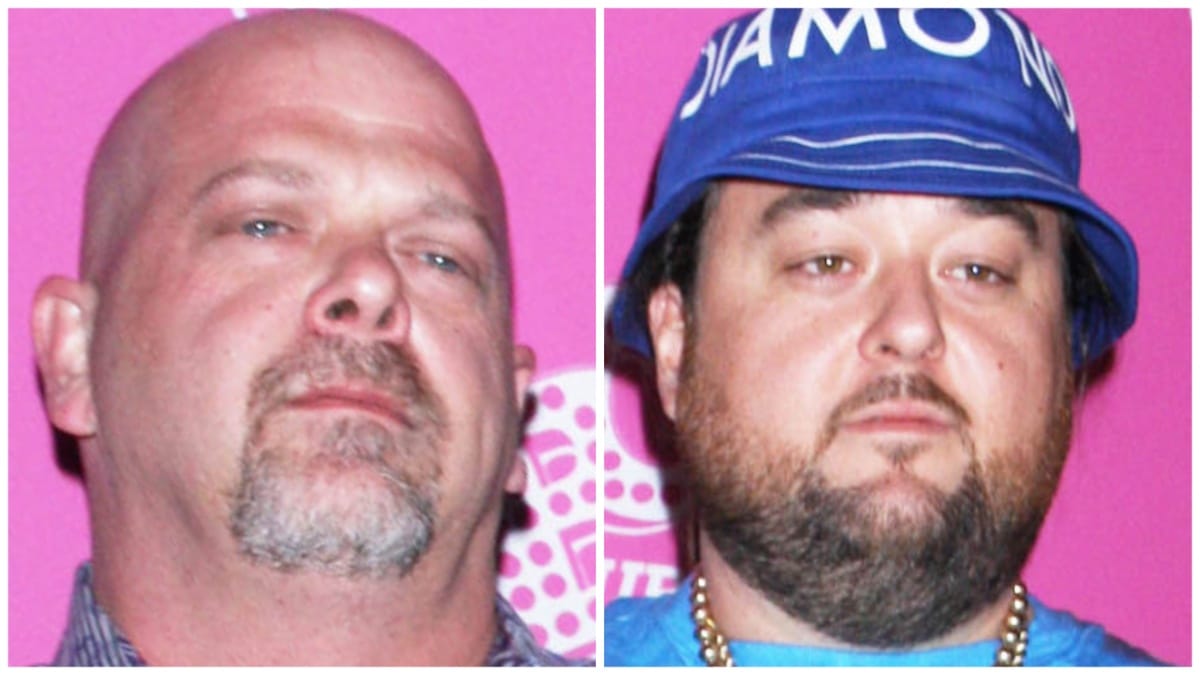 Rick Harrison and Austin 'Chumlee' Russell at the Ghostbar Day Club in Las Vegas