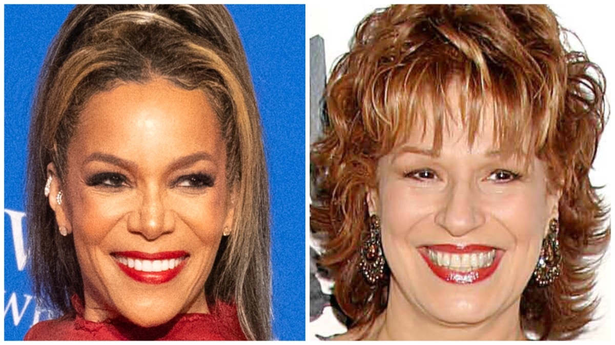 Sunny Hostin and Joy Behar at different events.