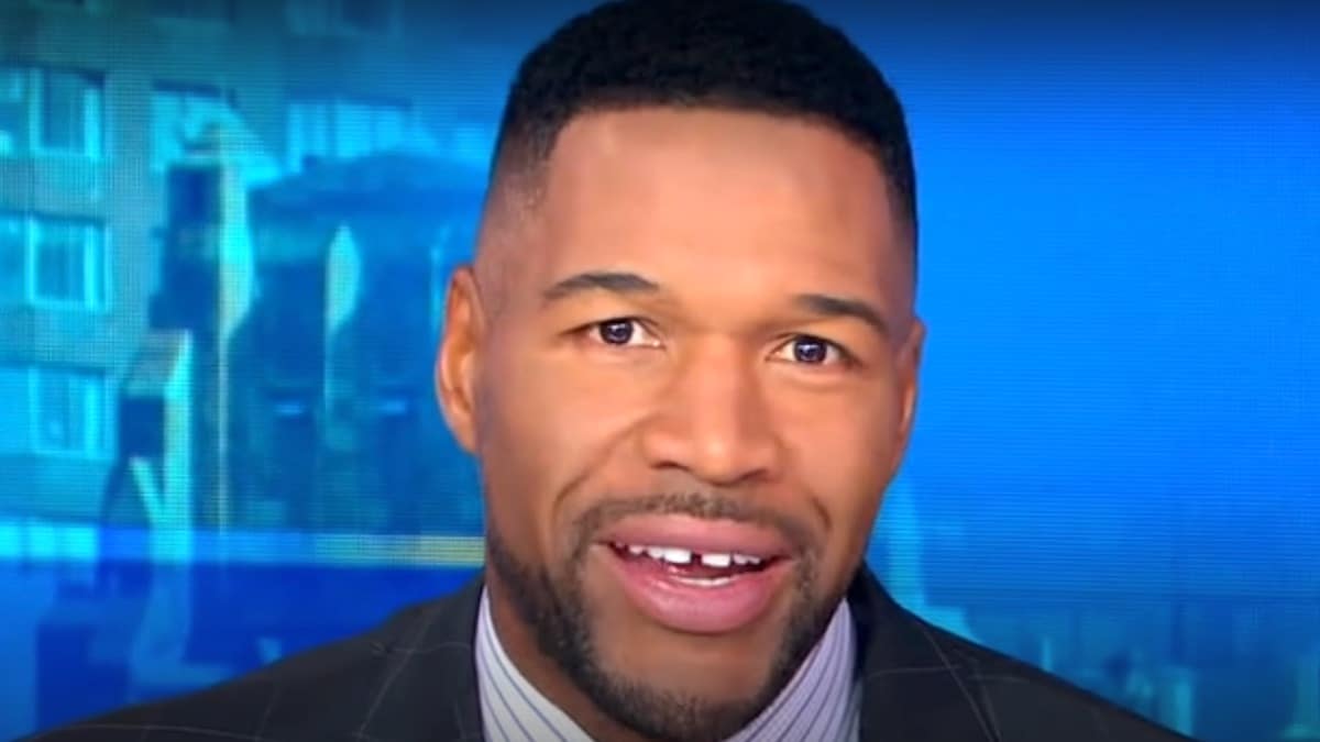 michael strahan face shot from good morning america episode