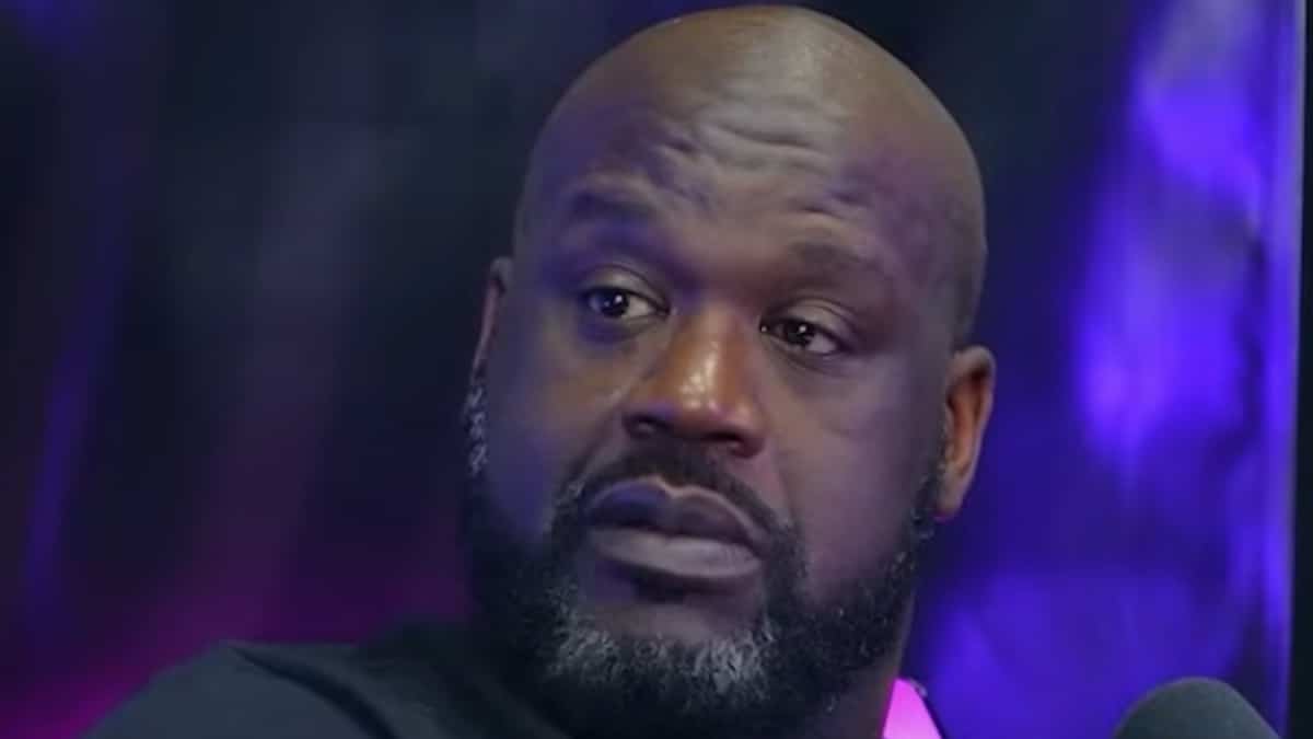 shaq face shot from youtube podcast episode in may 2024
