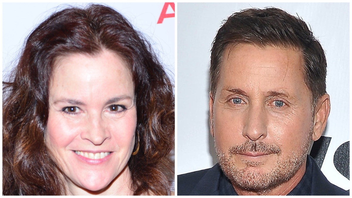 Ally Sheedy and Emilio Estevez at separate events