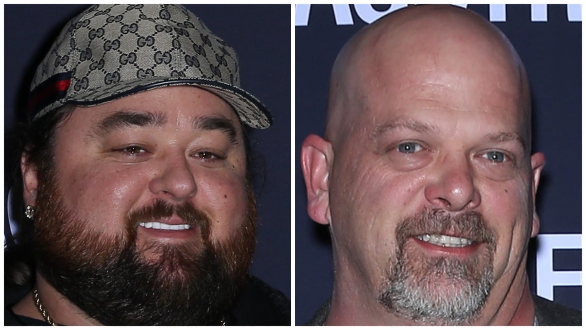 Austin 'Chumlee' Russell and Rick Harrison at an event in Las Vegas