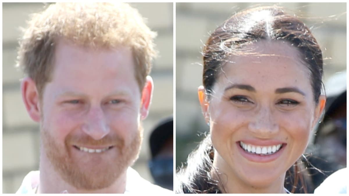 Prince Harry and Meghan Markle at an event in London
