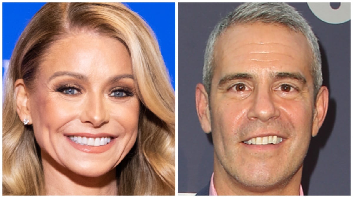 Kelly Ripa and Andy Cohen at different events