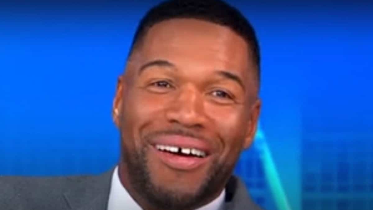 michael strahan face shot from good morning america 2024