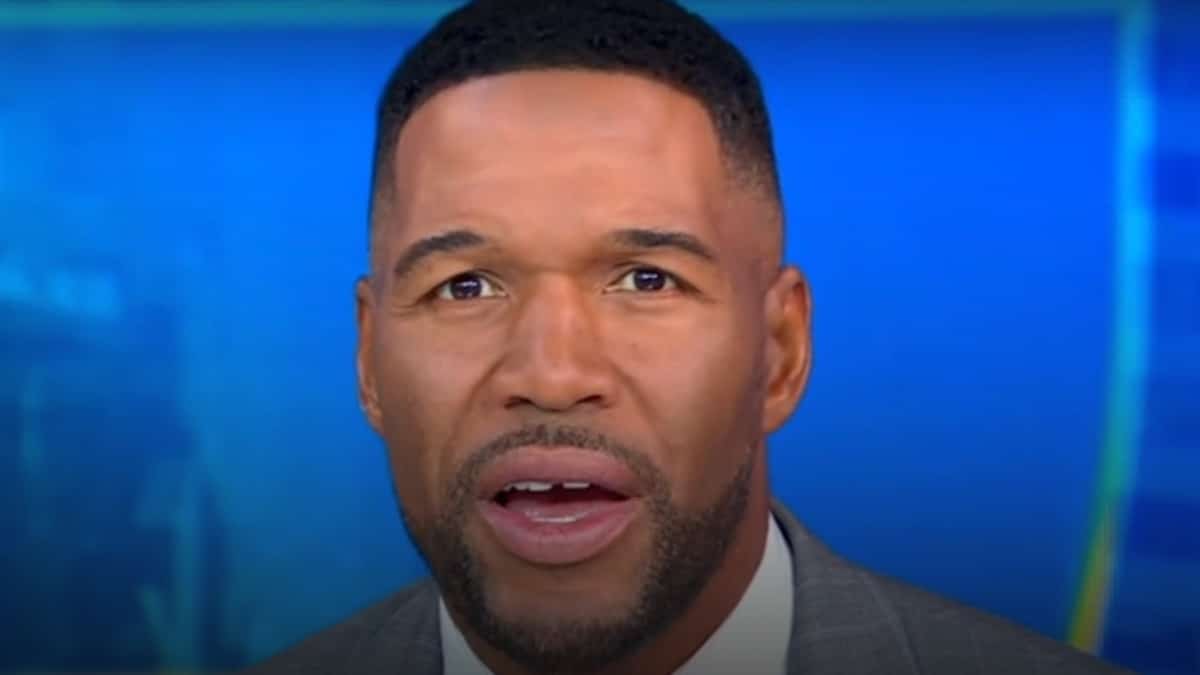 michael strahan face shot from gma in june 2024