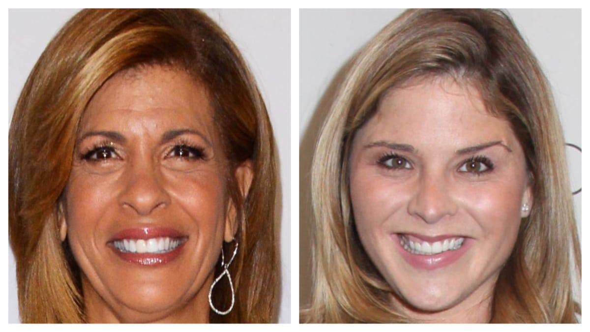 Hoda Kotb and Jenna Bush Hager at different events