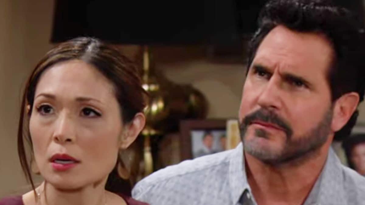 Romy Park and Don Diamont as Poppy and Bill on The Bold and the Beautiful.