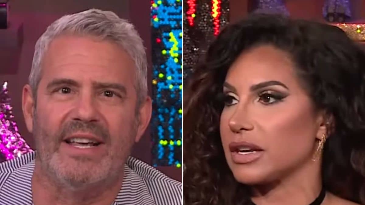 Andy Cohen and Jennifer Aydin WWHL screenshot