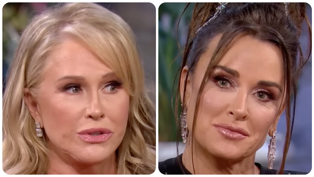 Kathy Hilton and Kyle Richards on The Real Housewives of Beverly Hills.