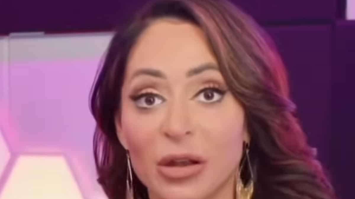 angelina pivarnick face shot during um hello podcast on youtube july 2024