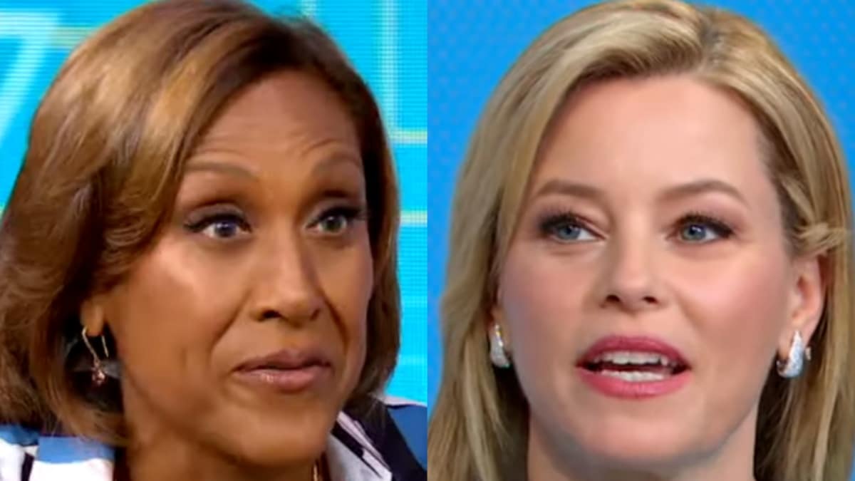 robin roberts and elizabeth banks face shots from good morning america