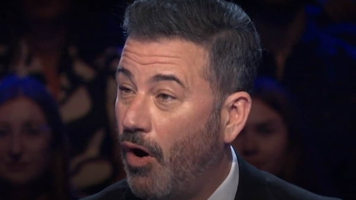 who wants to be a millionaire host jimmy kimmel face shot from abc