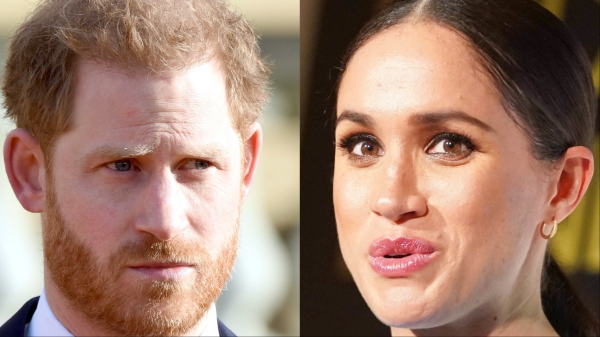 Prince Harry and Meghan Markle at different events