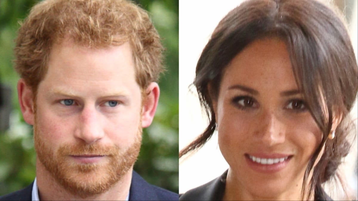 Prince Harry and Meghan Markle at different events