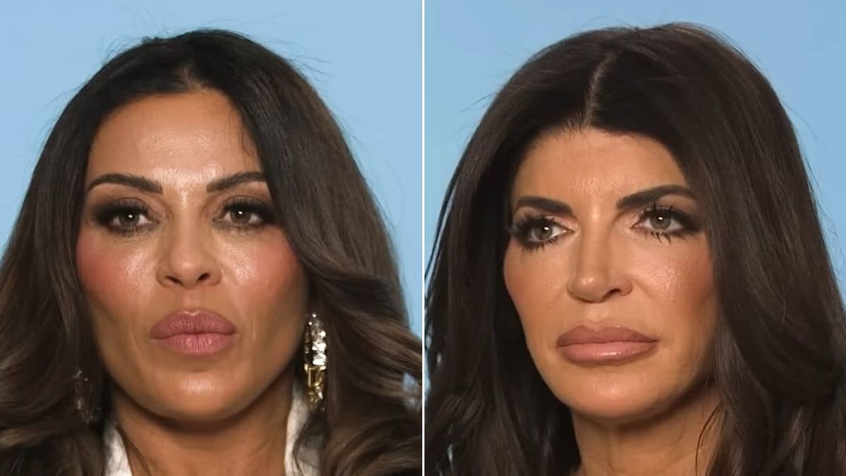 RHONJ castmates Dolores Catania and Teresa Giudice screenshot