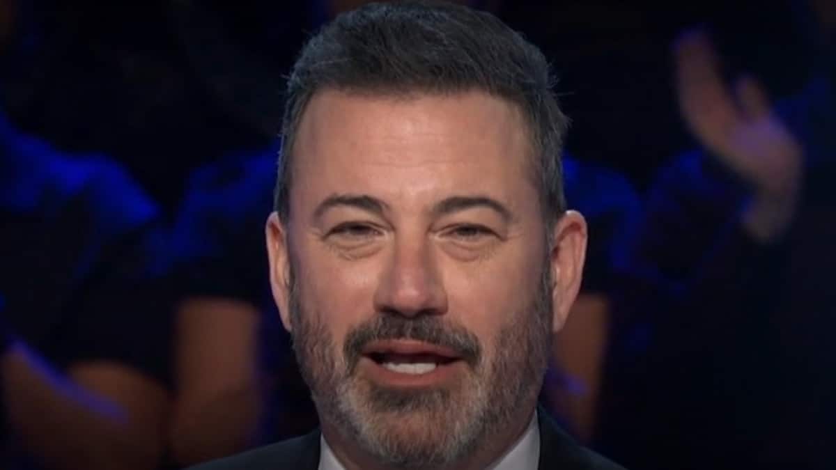 who wants to be a millionaire host jimmy kimmel face shot from abc