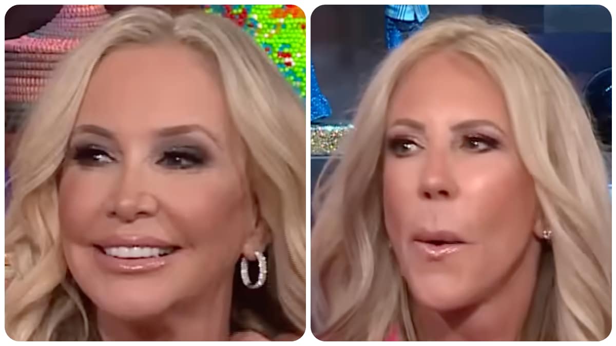 Shannon Beador and Vicki Gunvalson on WWHL.