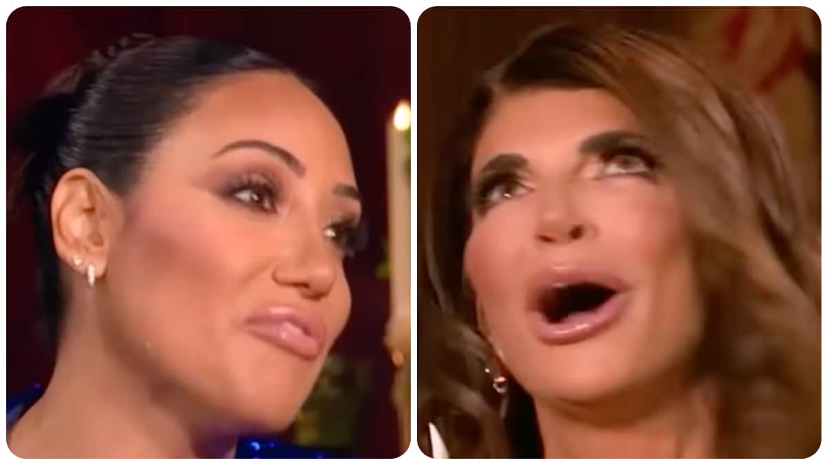 Melissa Gorga and Teresa Giudice on RHONJ.