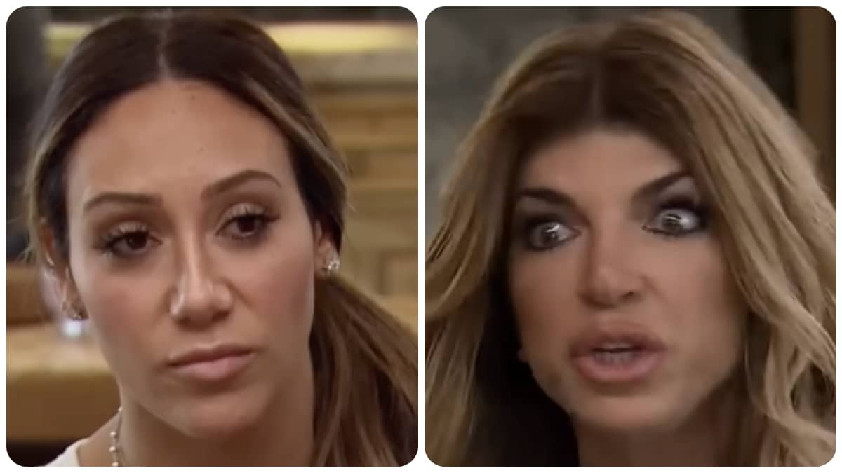 Melissa Gorga and Teresa Giudice on RHONJ.