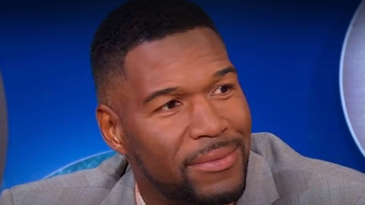 michael strahan face shot from good morning america august 2024