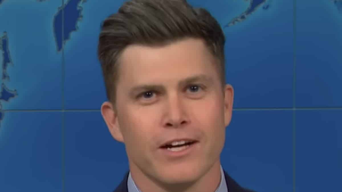 colin jost face shot from saturday night live episode on nbc