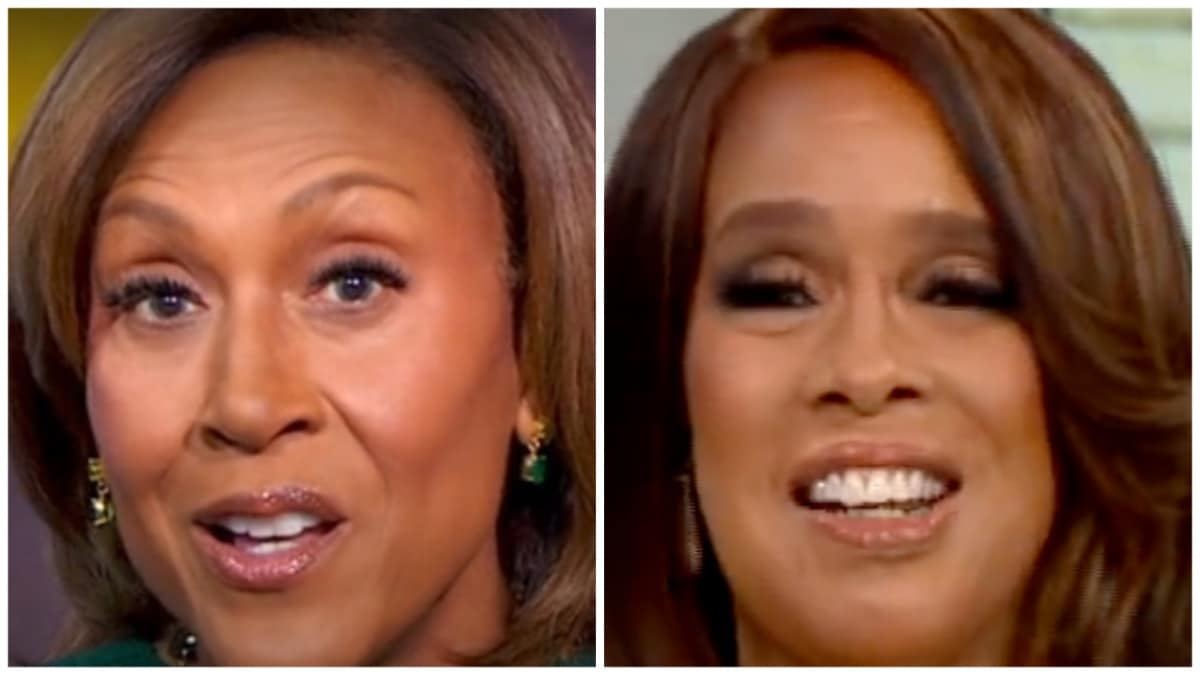 robin roberts and gayle king face shots from gma and cbs mornings