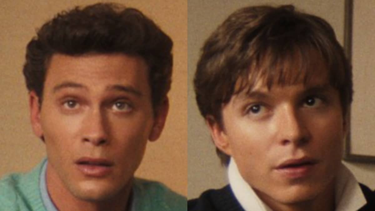 Cooper Koch and Nicholas Chavez as Erik and Lyle Menendez