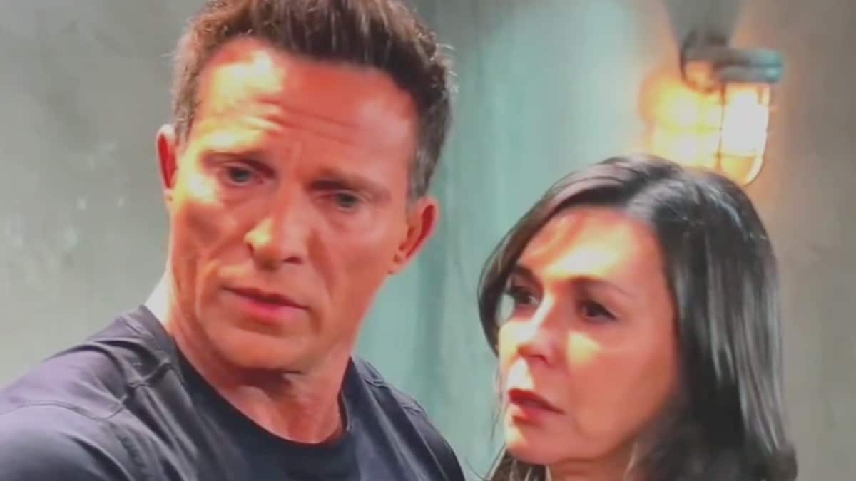 Steve Burton and Finola Hughes as Jason and Anna on GH