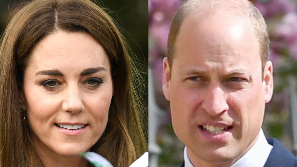 Kate Middleton and Prince William at different events