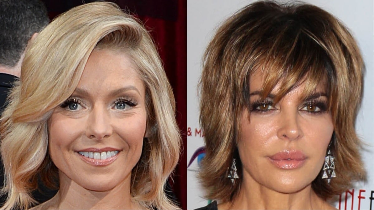 Kelly Ripa and Lisa Rinna at different events