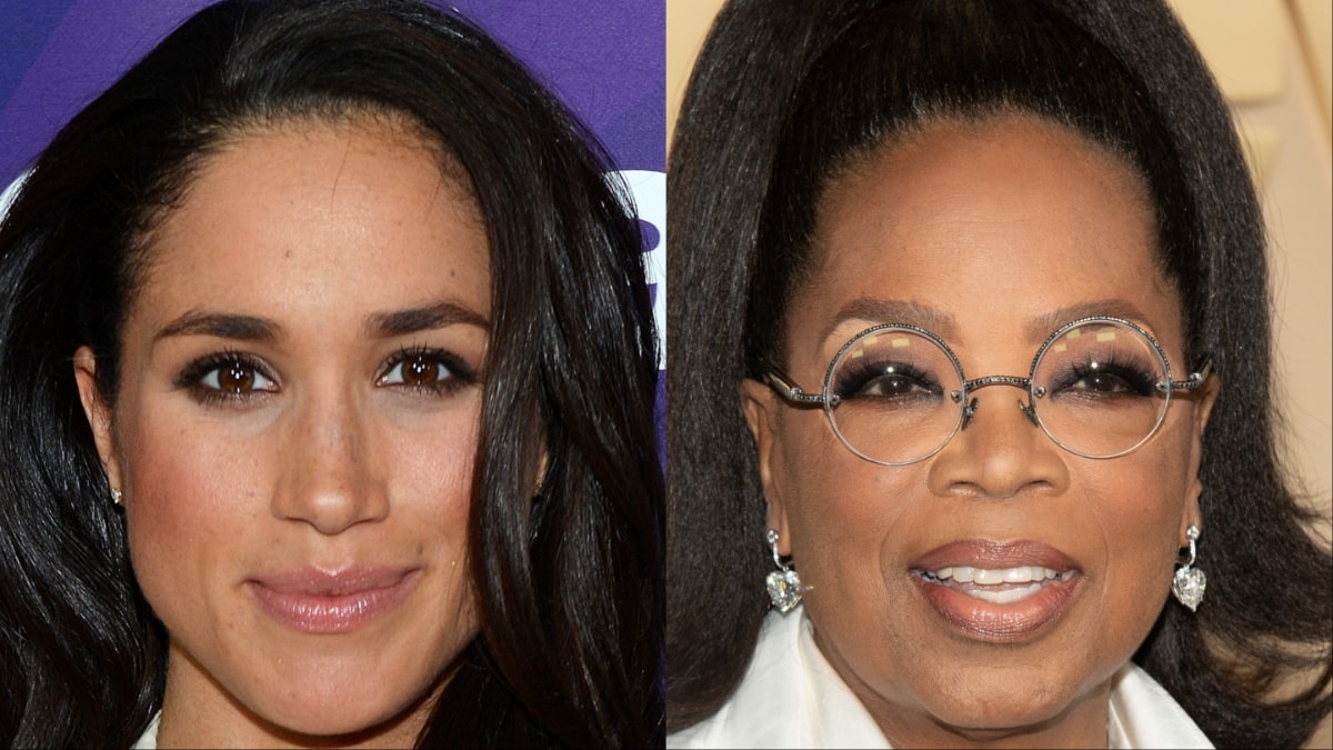 Meghan Markle and Oprah Winfrey at different events