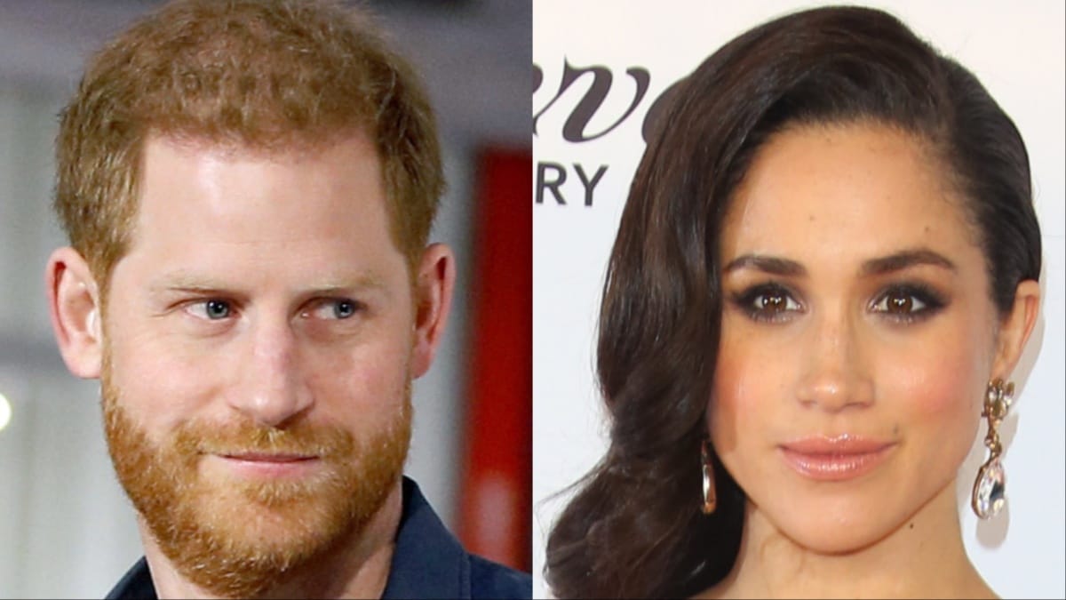 Prince Harry and Meghan Markle at different events