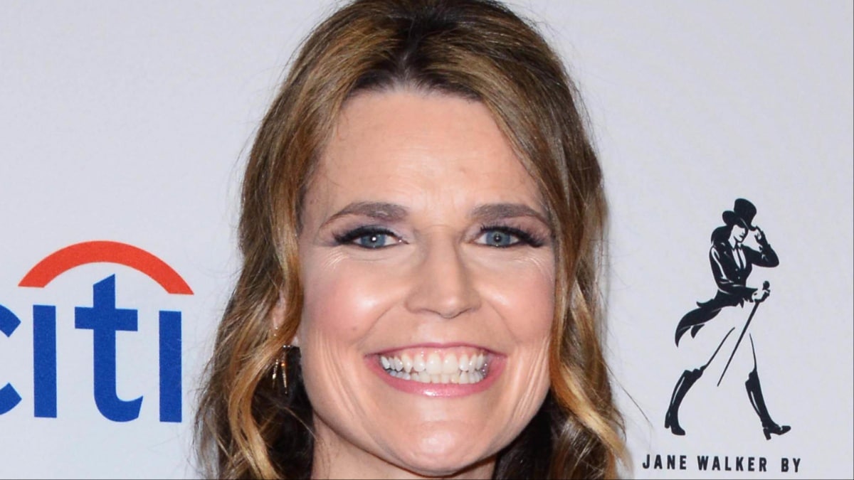 Savannah Guthrie on a red carpet at an event