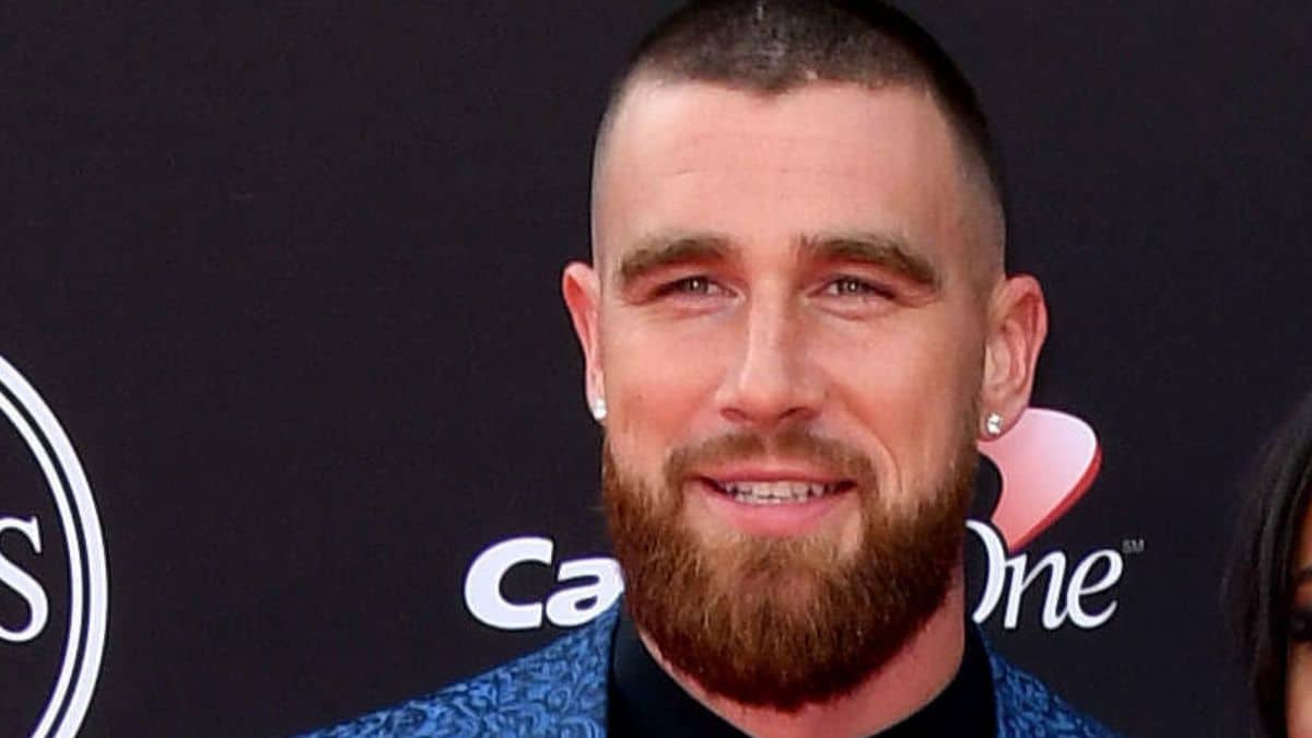 Travis Kelce on the red carpet