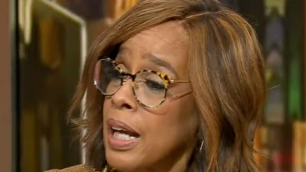 gayle king face shot from cbs mornings